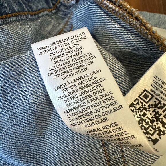 FRAME Le Slouch Straight Leg Low Rise Jeans in Iceberg Distressed - Picture 11 of 15